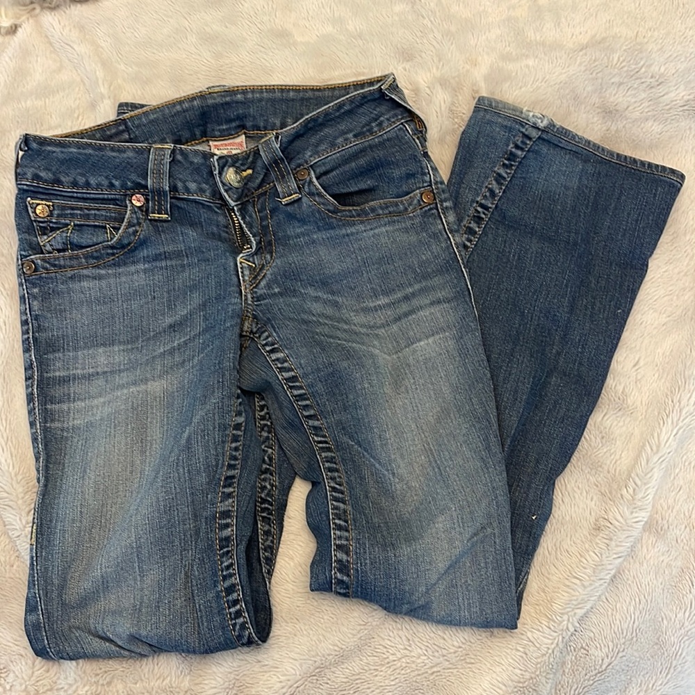 True Religion low cut flare jeans